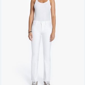 MOTHER denim the weekender fray in white. Never worn; perfect condition!